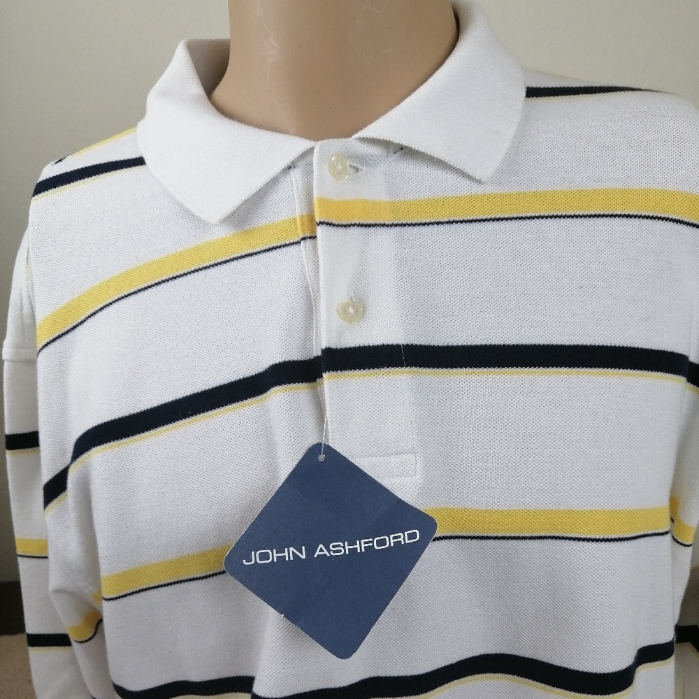 John Ashford Polo Rugby Short Sleeve Shirt Size XL
